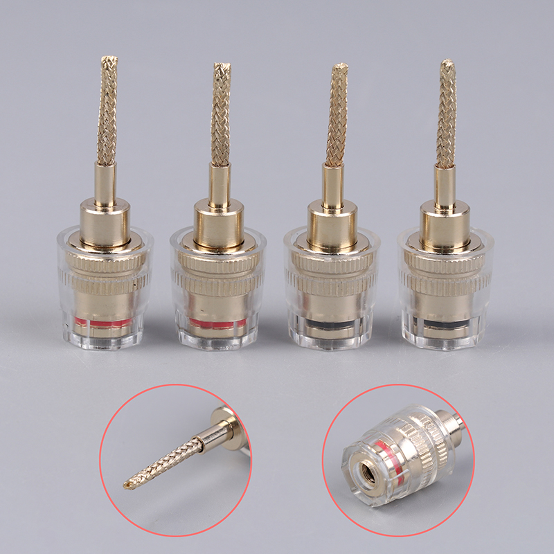 Copper Wire Roll - 2/4 sztuki, adapter kabla HIFI, wtyk