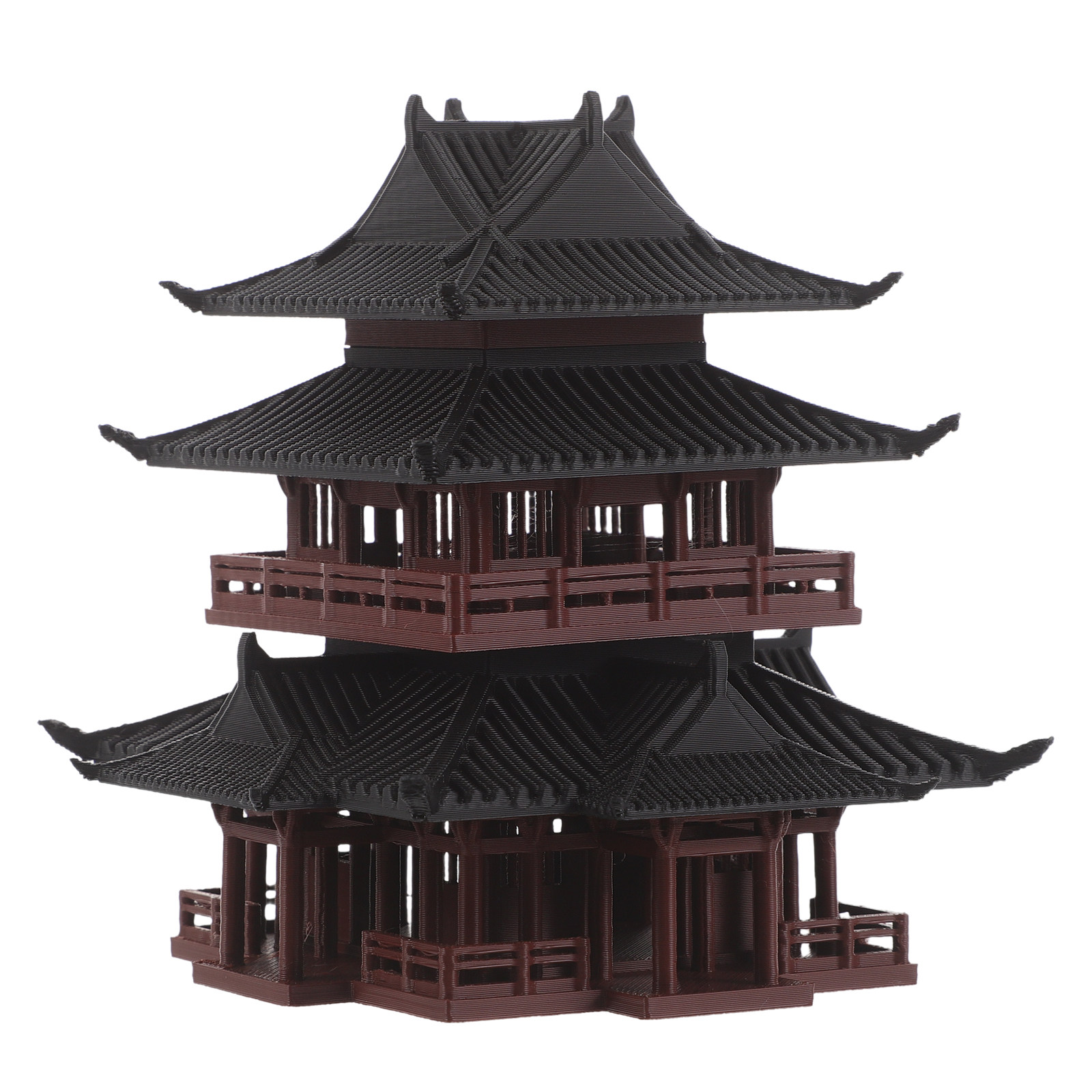 Bonsai Garden Landscape Design - Chińska statua w stylu pawilonu, miniaturowa