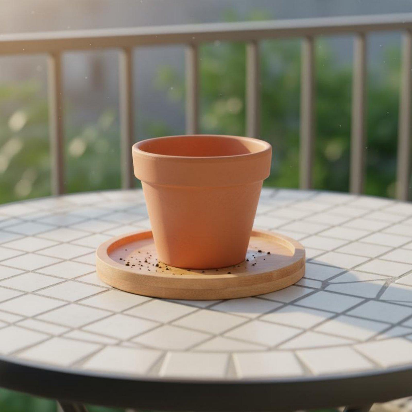 Przemysłowa taca bambusowa pod – Drip Tray Saucer recenzja i cena