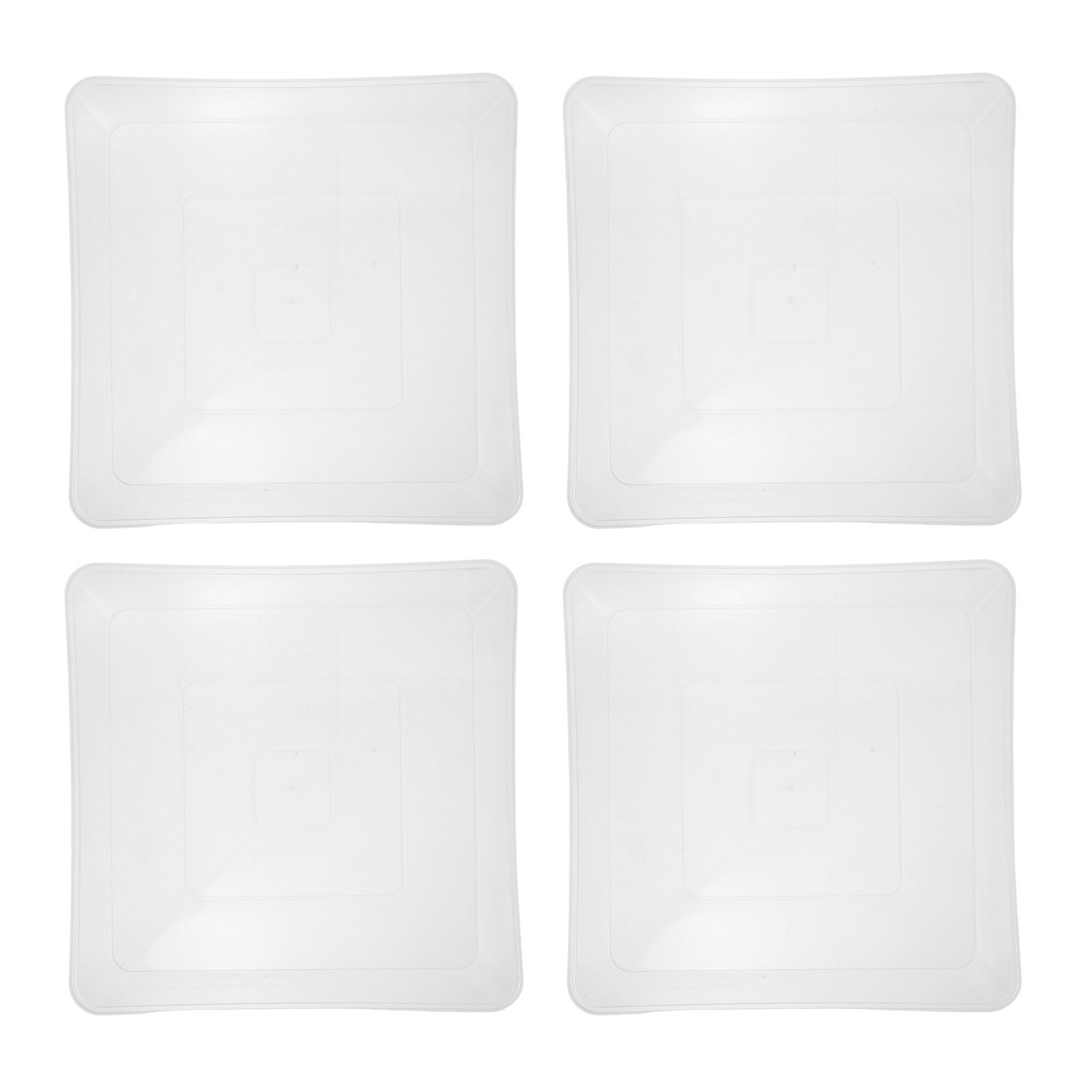 4 sztuki przezroczystych, kwad – Drip Tray Saucer recenzja i cena