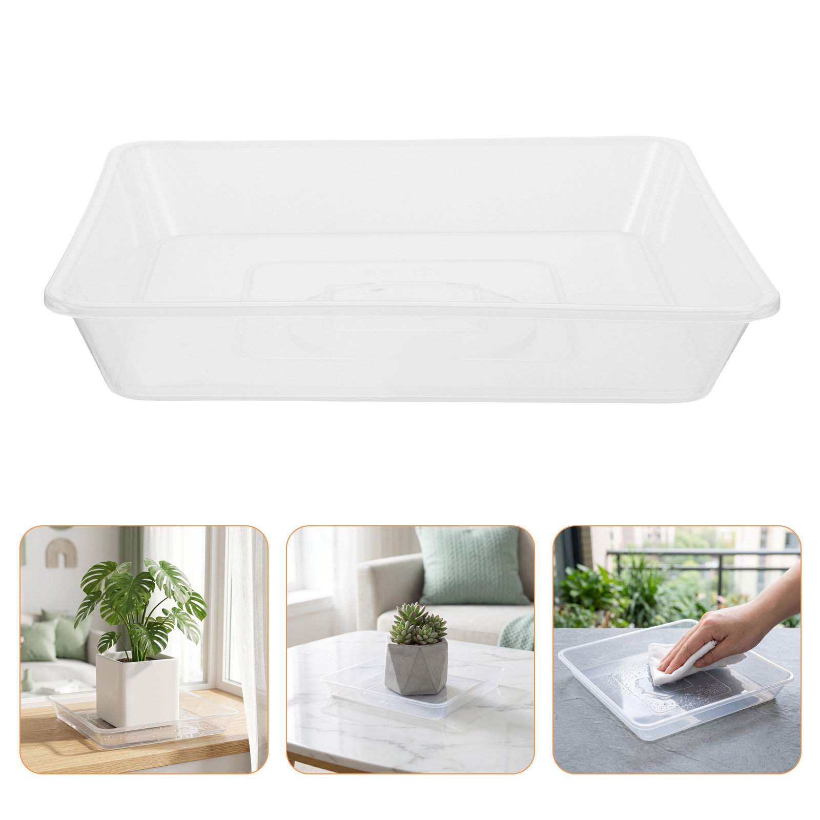 4 sztuki przezroczystych, kwad – Drip Tray Saucer recenzja i cena